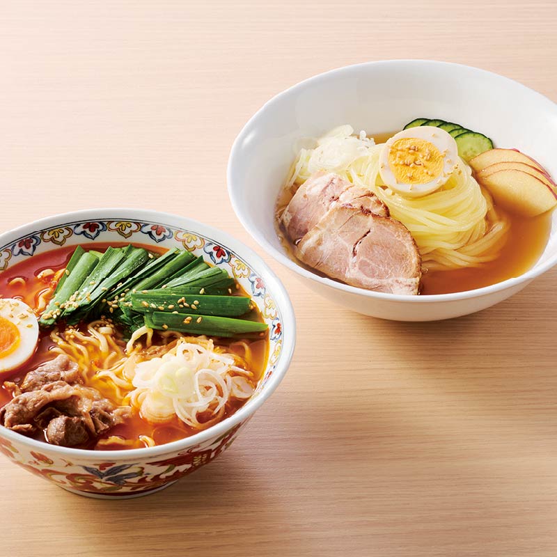 やまなか家 盛岡冷麺とカルビらーめんセット