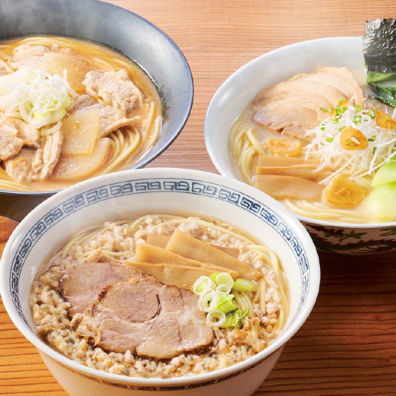 新潟名店ラーメン3種